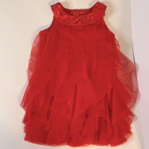 Healthtex Lace Sleeveless Red Toddler Dress